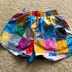 Bandana shorts. Super cute.
